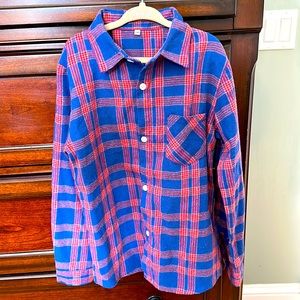 Boys Flannel Shirt. Size 8. 100% Cotton. Excellent Condition.
